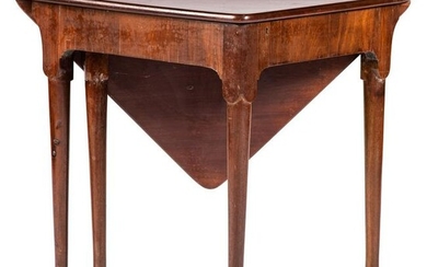 An English Queen Anne Style Mahogany Envelope Table