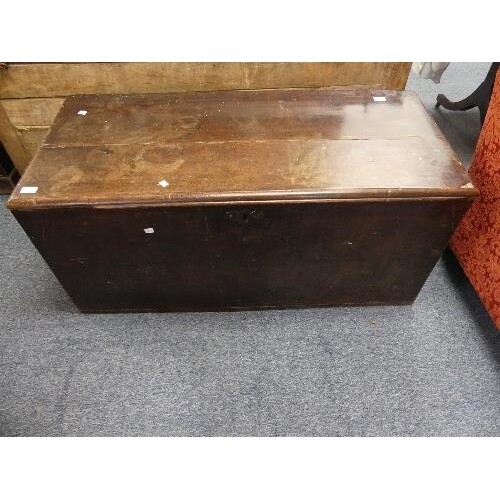 An antique mahogany Chest, of hinged rectangular form, 46½in...