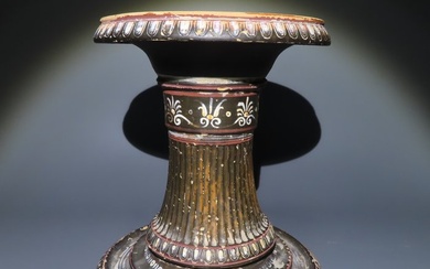 Ancient Greek Pottery Apulian Stand for a ceramic vessel. c. 320 BC 19 cm H.