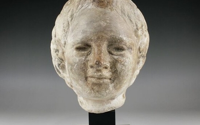 Ancient Roman Marble Head of Eros - (1)