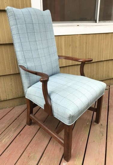 Antique 19th C Lolling or Martha Washington Chair
