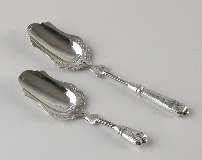 Antique 835/000 silver tea spoon and a matching 835/000