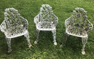 Antique Neo Classical Cast Aluminum Chairs