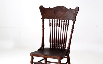 Antique Press Back Side Chair