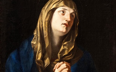 Artista napoletano, metà XVII secolo () Vergine orante Olio su tela cm....
