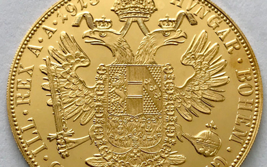 Austria - 4 Dukat 1915 Restrike - Franz Joseph I.- Gold