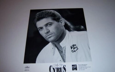 BILLY RAY CYRUS COUNTRY SINGER W/COA SIGNED 8X10 PHOTO
