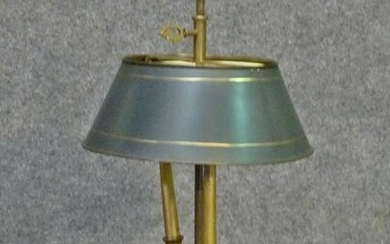 BRASS TOLE SHADE LAMP