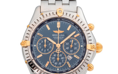 BREITLING, REF. B35312, SHADOW FLYBACK CHRONOGRAPH, STEEL AND YELLOW GOLD*