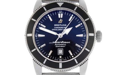 BREITLING - a gentleman's stainless steel SuperOcean Heritage 46 bracelet watch.