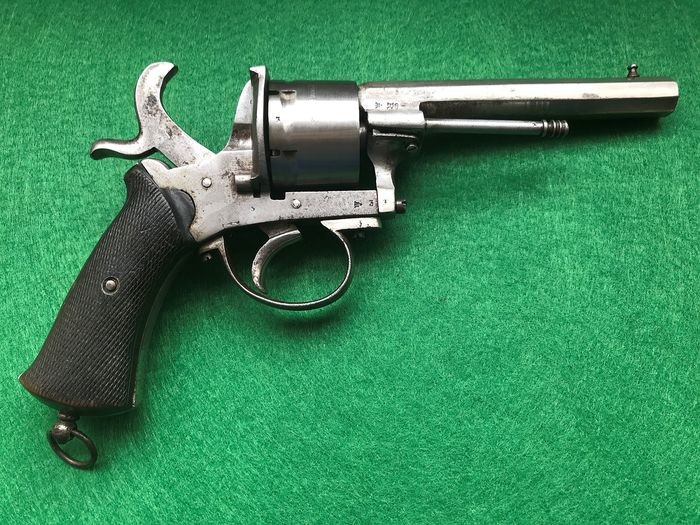 Belgium - BR Marked - THE GUARDIAN AMERICAN MODEL OF 1878 - Double action (DA) - Pinfire (Lefaucheux) - Revolver - 12mm cal