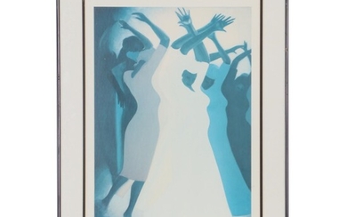 Bernard Stanley Hoyes Offset Lithograph "Hexing Rites," Late 20th Century