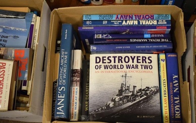 Books - Large quantity of military and maritime related...