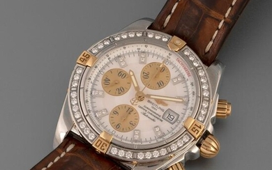Breitling, Stainless Steel, Diamond and Yellow Gold
