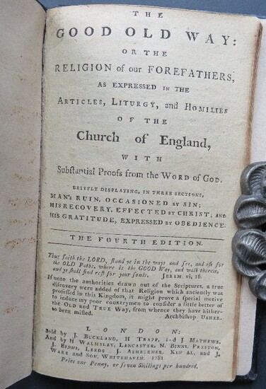 Burder, Good Old Way Religion of Our Forefathers 1781