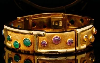 Burle Marx 1960s 4.50ctw Multi-Gemstone 18K Bracelet