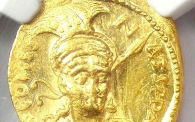 Byzantine Empire. Constantine IV Pogonatus (AD 668-685). AV Solidus,Constantinople, 5th officina, AD 681-685