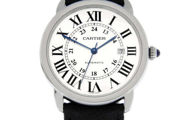 CARTIER - a stainless steel Ronde Solo wrist watch, 41mm.