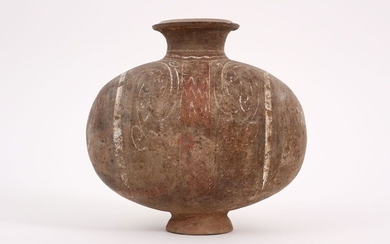 CHINE HAN - DYNASTIE (206 voor - 220 na Christus) zgn "Cocoon" - vase en...
