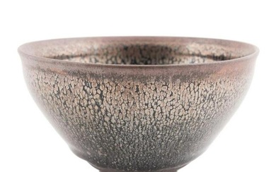 CHINESE OIL SPOT BROWN GLAZED BOWL
