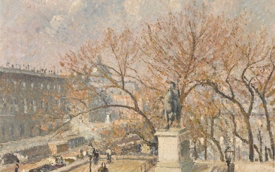 Camille Pissarro Statue d'Henri IV et hôtel de la Monnaie, matin ensoleillé