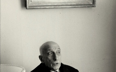 Cartier-Bresson, Henri (1908-2004). François Mauriac 1964. Gelatin silver print, 17,1x11,5...