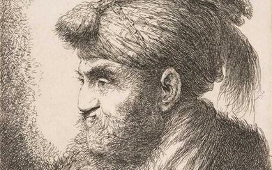 Castiglione (Giovanni Benedetto, 1609-1664). Man with beard and moustache