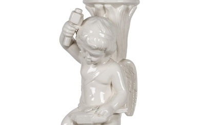 Ceramic Cupid table lamp 20th Century