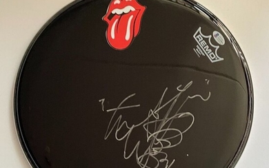 Charlie Watts - The Rolling Stones - Signed Drumhead - Signed memorabilia (original authograph) - 2021/2021