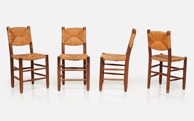 Charlotte Perriand Set of four 'Bauche' chairs, model no. 19, ca. 1951