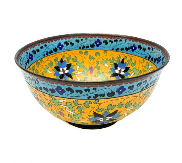 Chinese Cloisonne Enamel Bowl, 18th Century