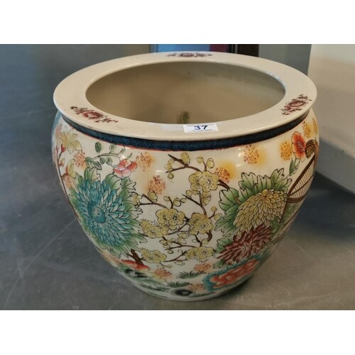 Chinese Planter Vase w/marks to base - 39cm diameter