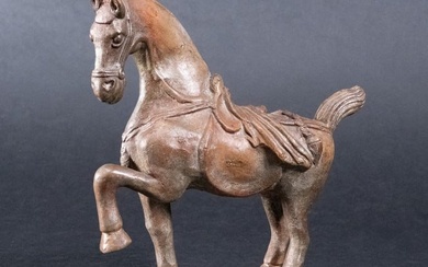 Chinese Tang Dynasty Terracotta Horse Statue