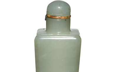 Chinese White Jade Snuff Bottle, 18-19th Century