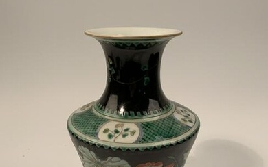 Chinese Wucai Lotus Vase