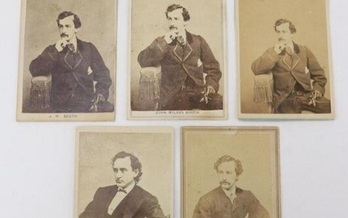 Civil War Period CDV's of John Wilkes Booth, Grouping