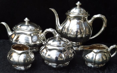Coffee and tea service (5) - .830 silver - Germany - Early 20th century