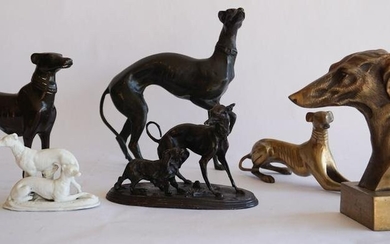 Collection Vintage Sporting Hound Sculptures