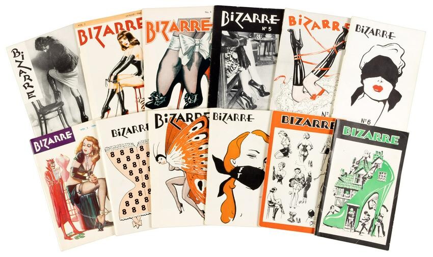 Collection of Fetish magazine Bizarre 1946-1958