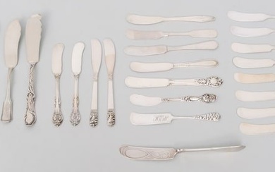 Collection of Sterling Silver Butter Knives