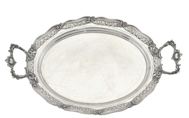 Continental Silver Two-Handled Tray