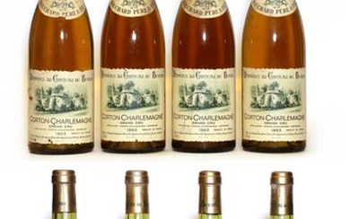 Corton Charlemagne, Grand Cru, Dom du Ch de Beaune, Bouchard Pere et Fils, 1983, eight bottles