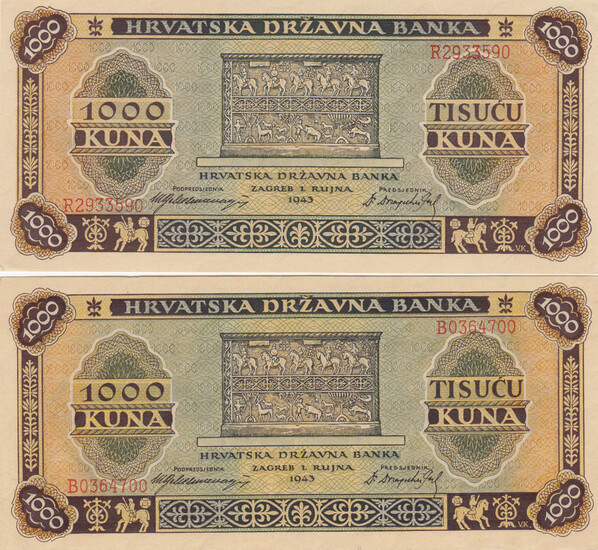 Croatia 1000 Kuna 1943 (2)