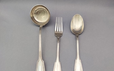 Cutlery set (3) - .800 silver