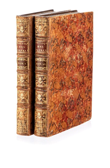 DUHAMEL DU MONCEAU (Henri-Louis). La Physique des arbres... Paris, 1758. 2 vol. in-4° reliés plein veau jaspé