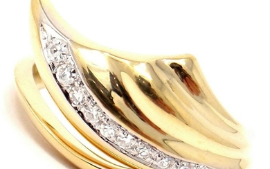 Damiani 18k Yellow Gold Diamond RingÊ