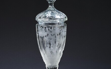 A Covered Goblet with Hunting Motif, Bohemia, second half of the 19th century