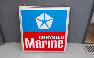 Decorative object - Cartel publicitario Chrysler Marine - Doble Cara