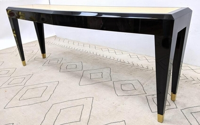 Decorator High Style Ebonized Black Console Table
