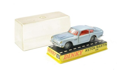 Dinky No. 153 Aston Martin DB6. Metallic blue with red interior. Generally excellent, the odd minor